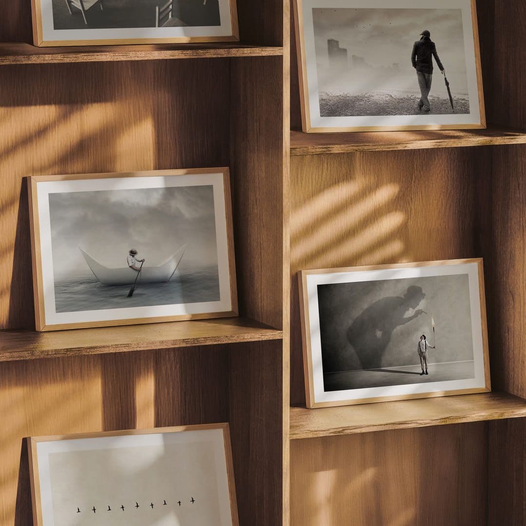 Small format posters in frames