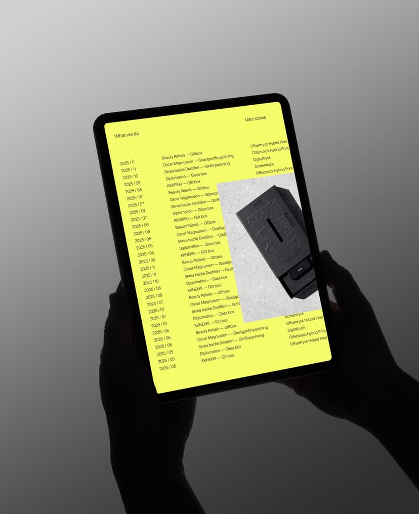 läsplatta med kommunikationsbudskap