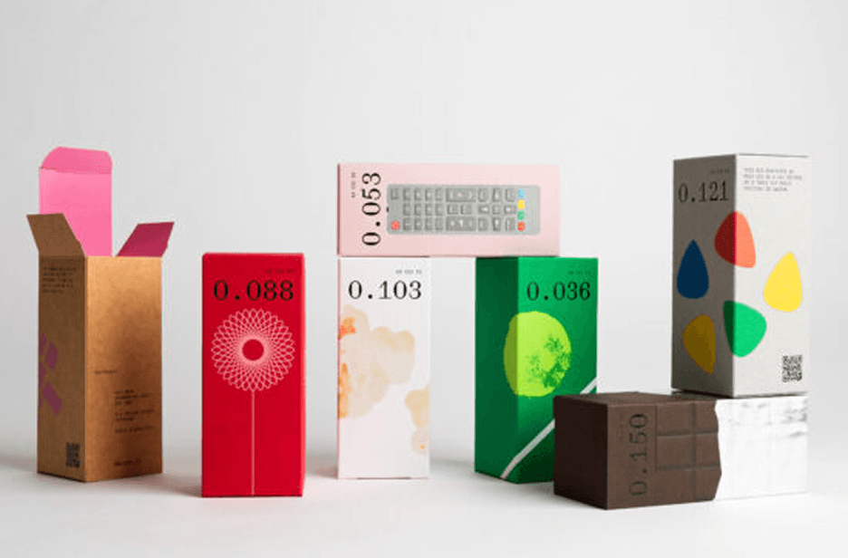 Honest Packaging sample pack för exklusiva högkvalitetsförpackningar med tryck och effekter