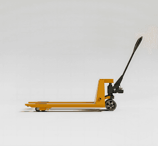 gul pallyftare som används i tryckeri