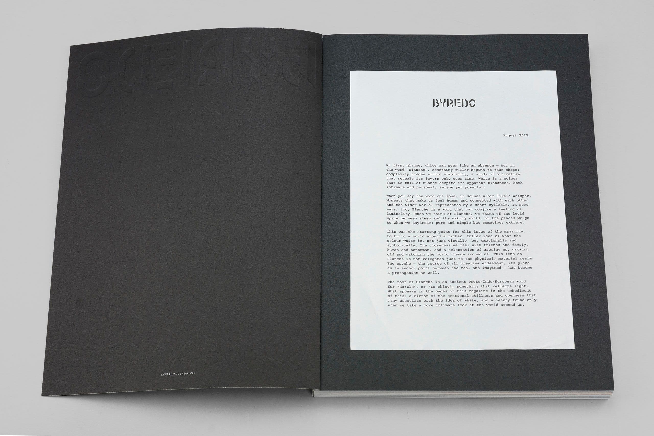 Byredo Blanche magazine