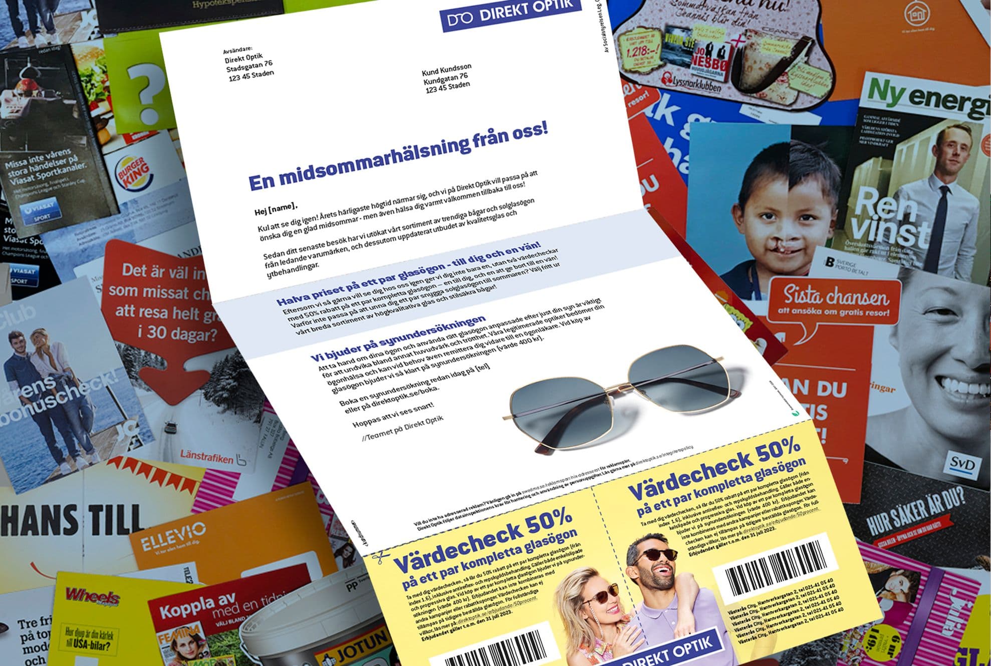 Direktreklam variabla utskick adresserat utskick information DM/DR