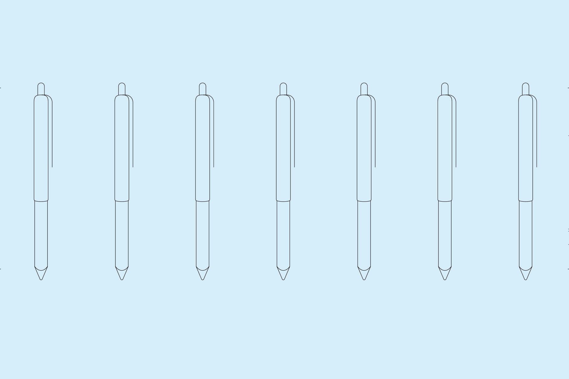 Pen and ruler, design