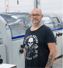 medarbetare i tryckeri