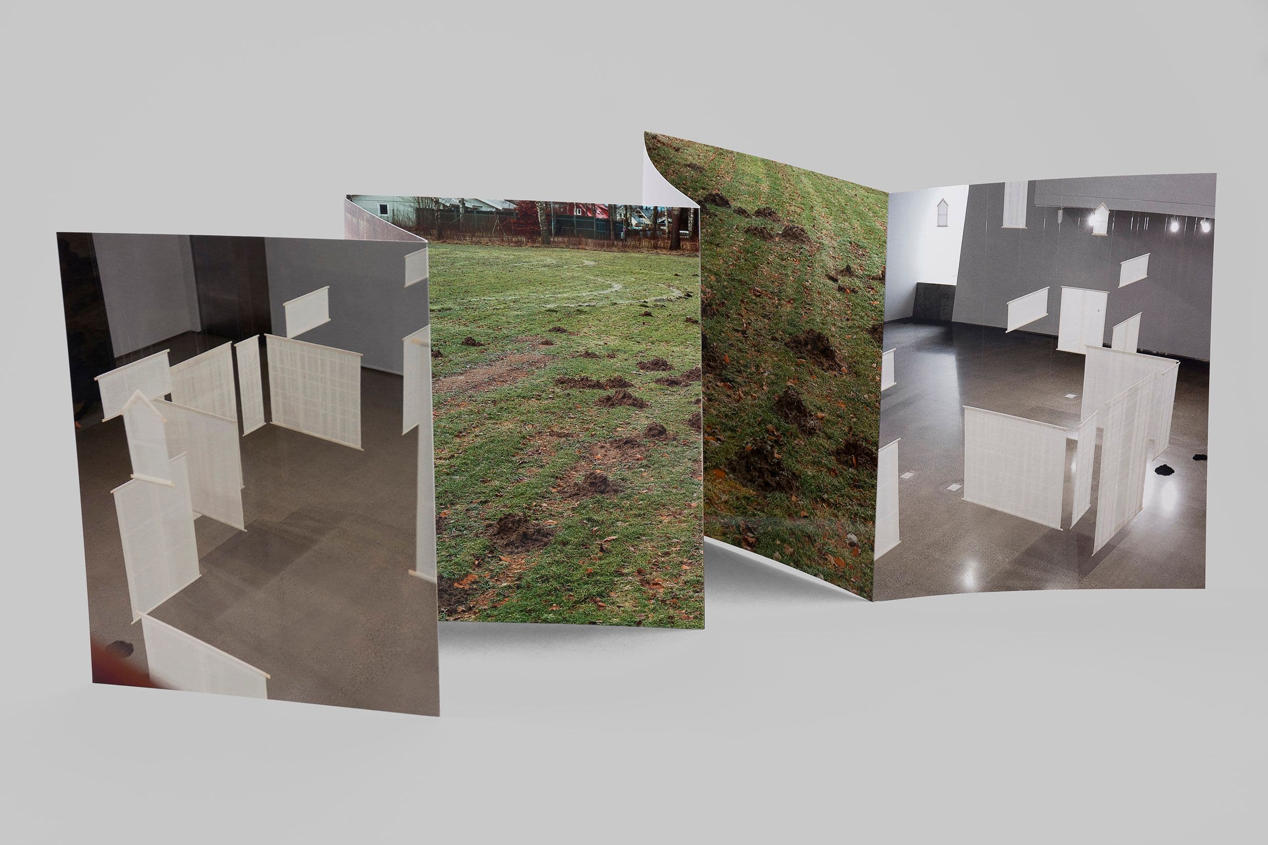 Exhibition catalogue in a black rigid box